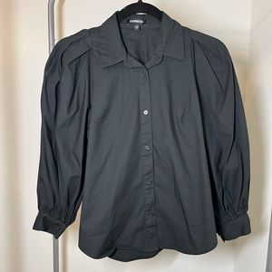 Balloon Sleeve Button-Up